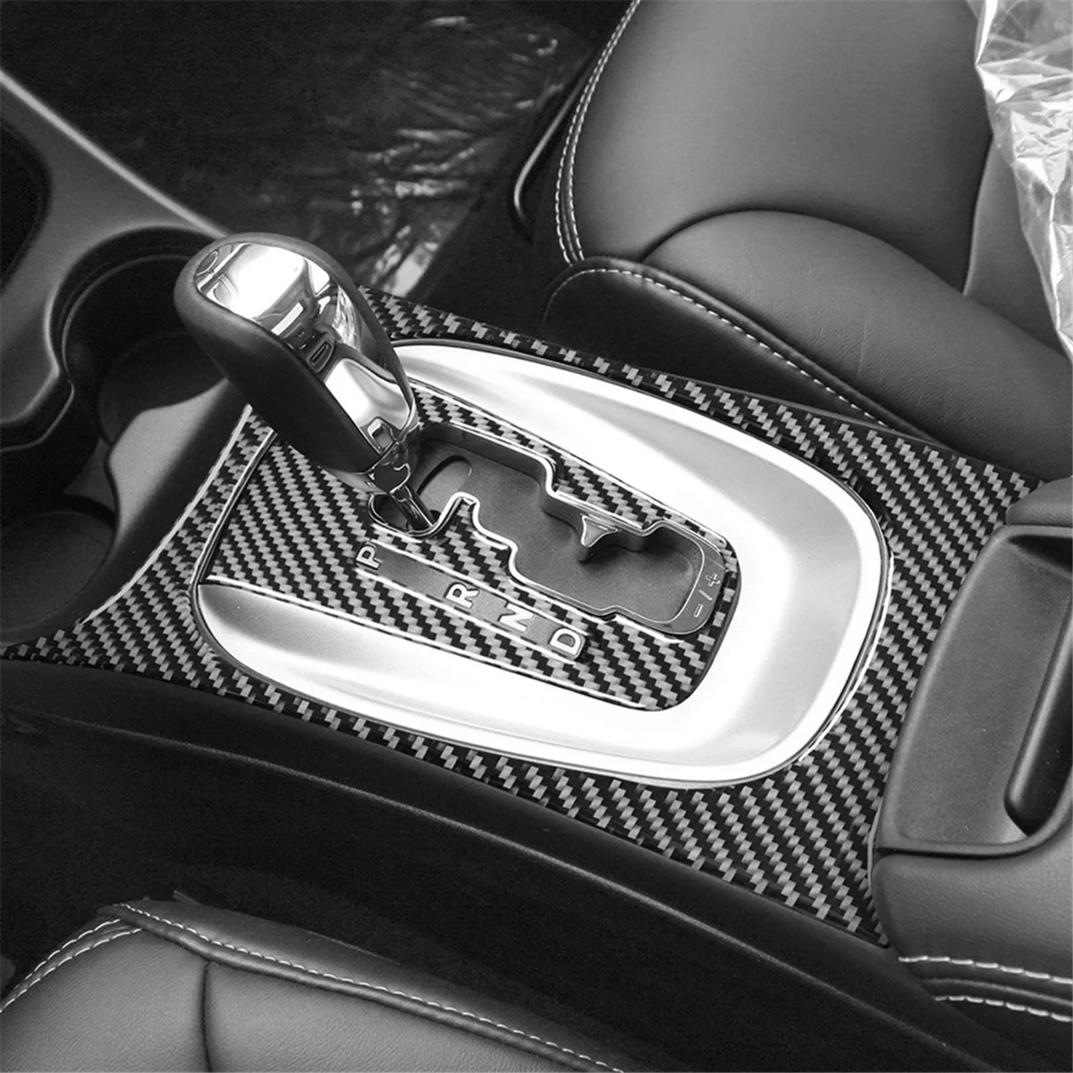 

Углеродное волокно для Dodge Journey 2011-2017, центральная консоль, рамка переключения передач, наклейка на панель, отделка, аксессуары для интерьера
