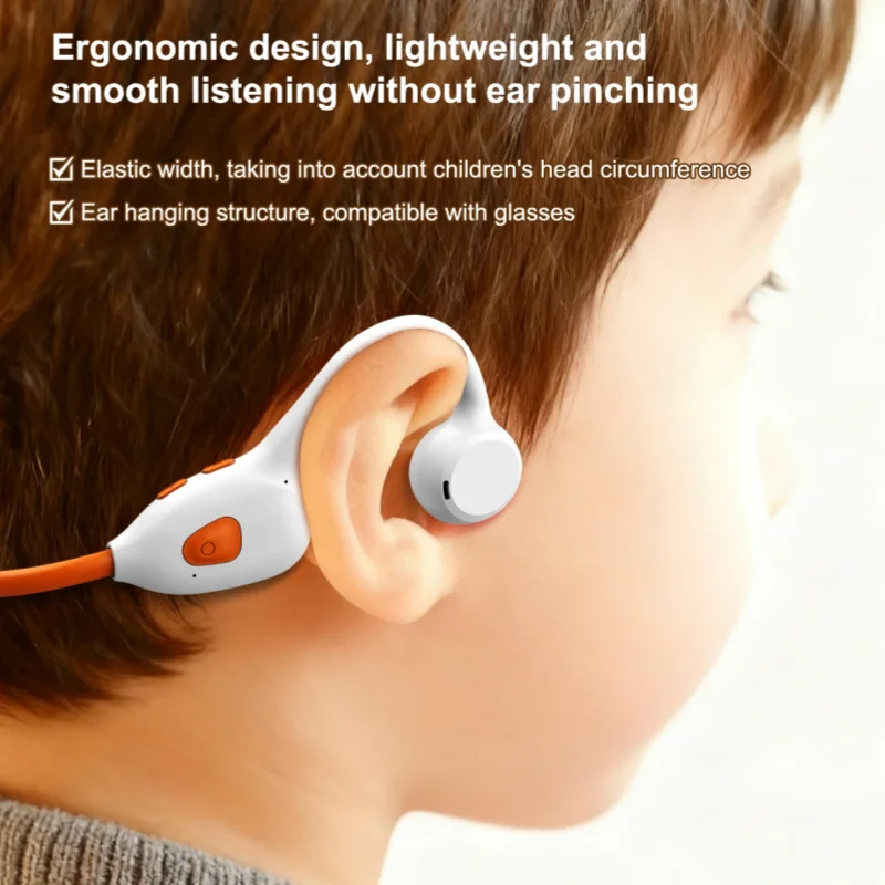 

Наушники с костной проводимостью, высококачественные, Bluetooth 6.0, с шумоподавлением, для детей, спортивные, эргономичные