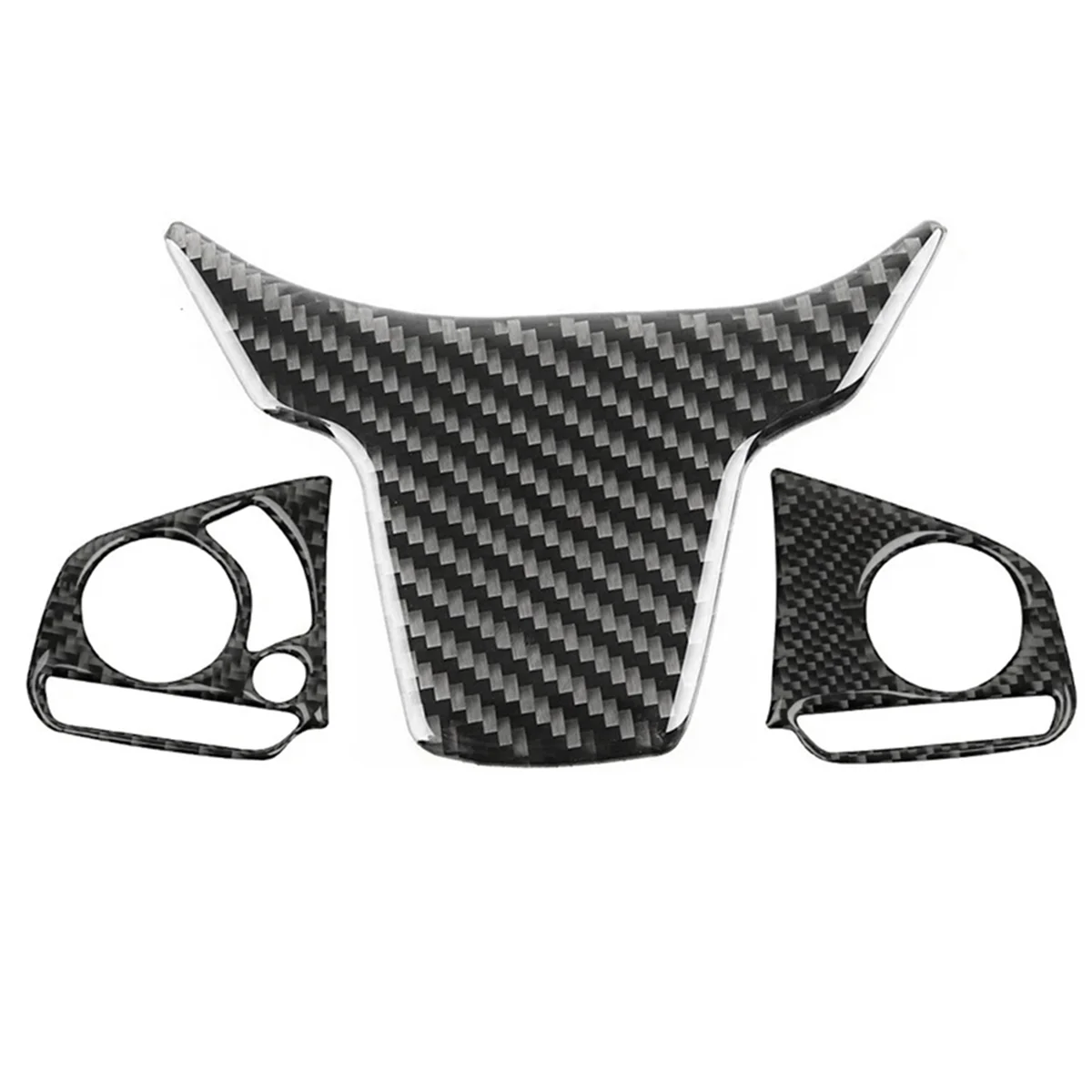 Car Steering Wheel Cover Trims Accessories Carbon Fiber Look for 10Th 2016 2017 2018 2019 2020 2021