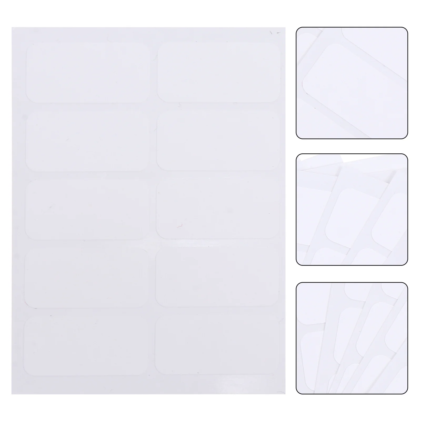 

10Sets Self Adhesive Name Tags Erasable Stickers for Refrigerator Wall Decoration Cleanable