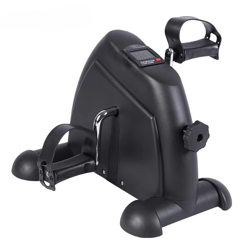 Portable Mini Foot Pedal Exerciser Leg Workout Bicycle with LCD Screen