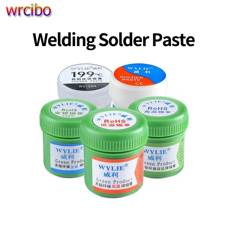 WYLIE Special Solder Paste For Mobile Phone Motherboard Chip CPU Planting Tin Repair Solder Flux 138℃/158℃/183℃/199℃/217℃