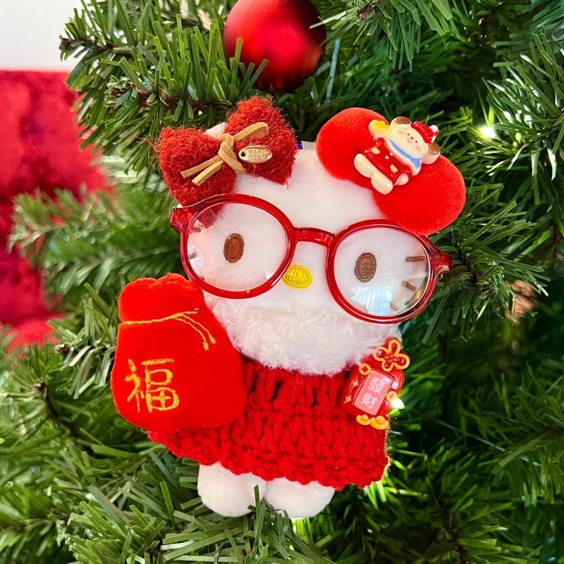 Il portachiavi in peluche HelloKitty del vestito di Capodanno è pieno di borse e ciondoli regalo di Capodanno