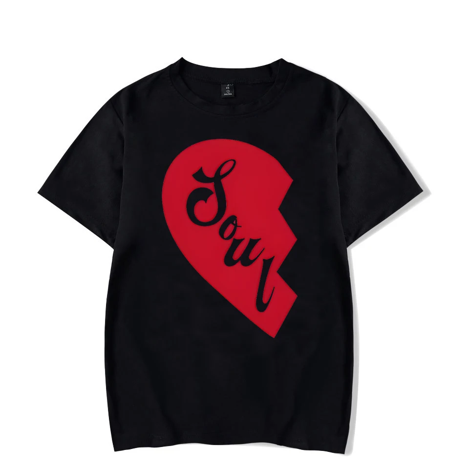 Couple's Clothing Soul Mate Heart Design Matching Couple T-Shirts Valentine's Day Gift for Her Lovers Anniversary Sweet T-shirts