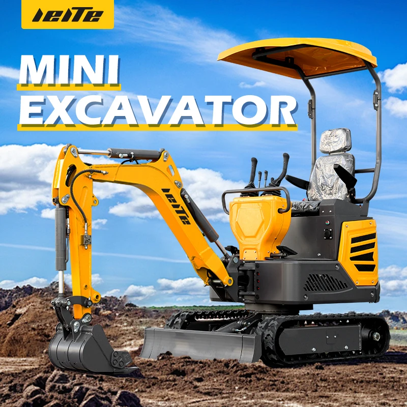 

Household Garden 1.2 Ton electric mini excavator Home Hydraulic Crawler Micro digger Farm Small Mini Escavators customsize price