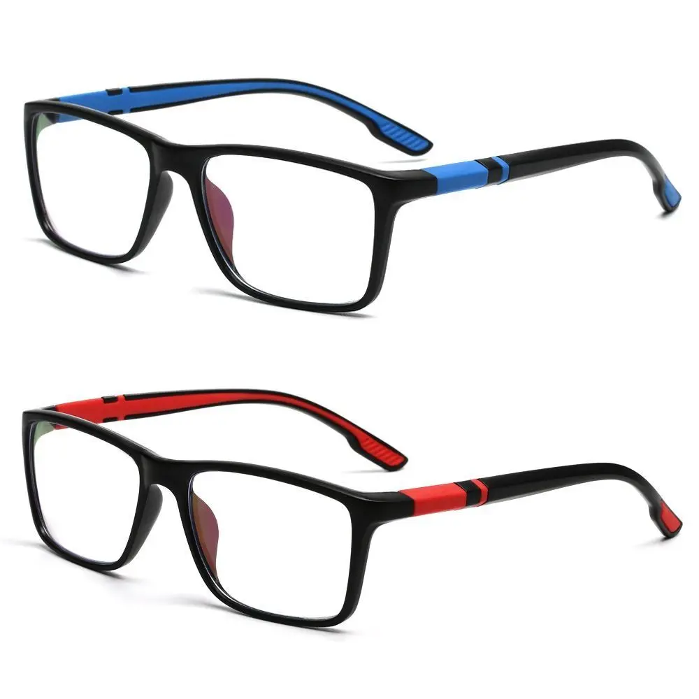 Blue Ray Blocking Anti-Blue Light Reading Glasses Ultralight Sports Hyperopia Glasses Eye Protection PC Square Eyeglasses Office