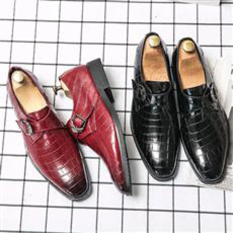 Zapatos informales de cuero para hombre, mocasines de fiesta, nuevo estilo británico, traje de negocios