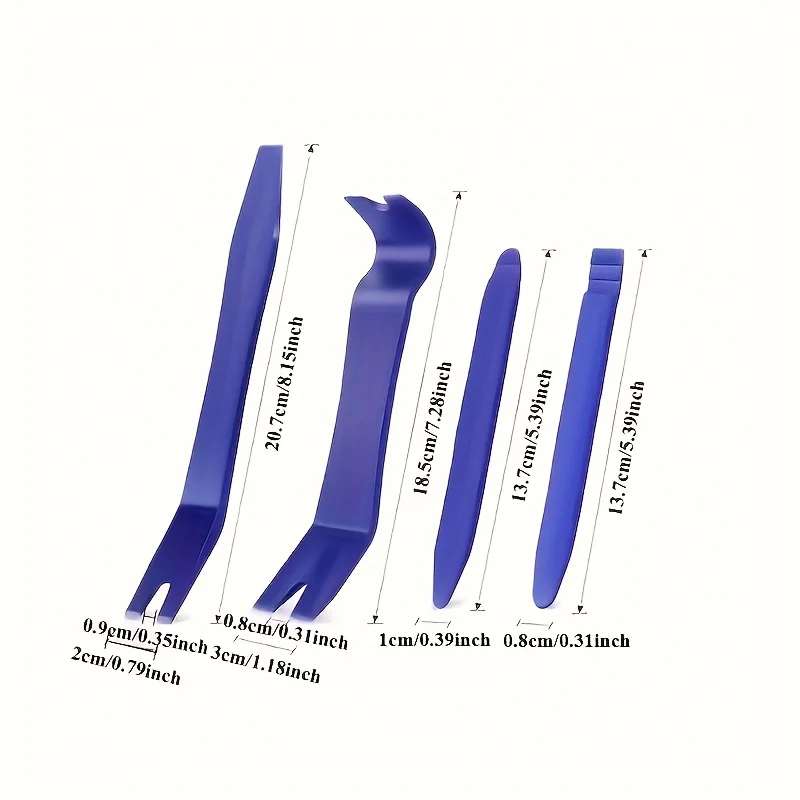 مجموعة أدوات إزالة لوحة السيارة المحمولة مسمار مجتذب راديو الصوت الباب حدق إصلاح مشبك السيارة تقليم داش إزالة المثبت مجموعة أدوات يدوية