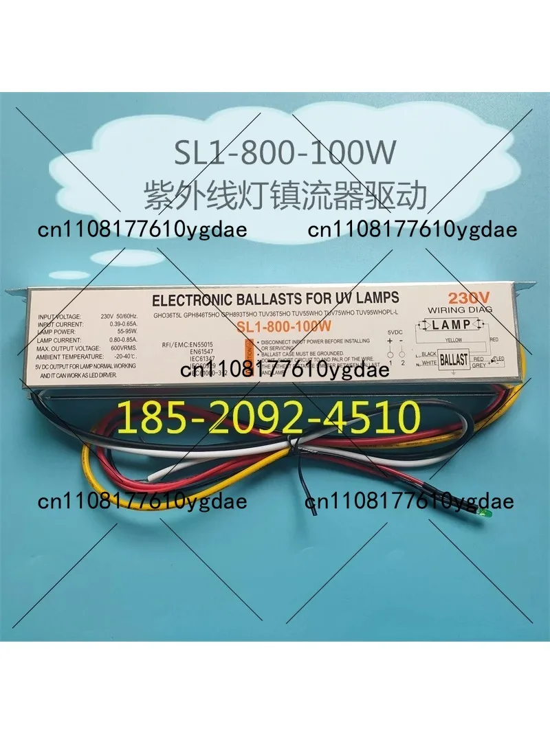 

PL1-800-100 UV Disinfection and Sterilization Lamp Special Ballast Sl1-100 Electronic Rectifier 230V