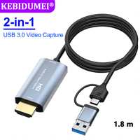 USB 3.0 Video Capture 1080P 60FPS HDMI to USB/Type-C Gaming Streaming Recorder For PS4/5 Switch Xbox Camera Board Capture