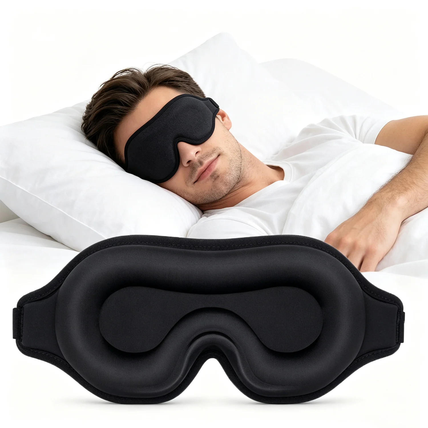 Eyelash Extension For Men - Schlafmaske für Männer und Frauen, 3D-Schlafmaske