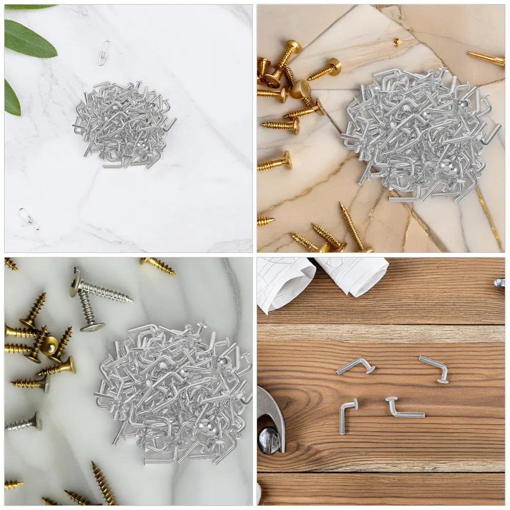 100Pcs Galvanized L-Shaped Safety Pins Pallet Rack Lock Pins Heavy Duty Warehouse Racking Accessories Safety Rack