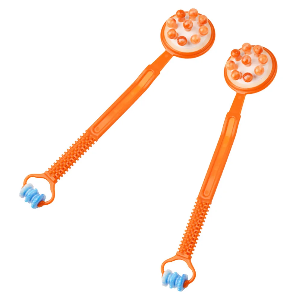 

2Pcs Durable Plastic Massage Hammer Roller Ball Stick for Neck Shoulder Back Body Relief Fatigue Improve Circulation Metabolism