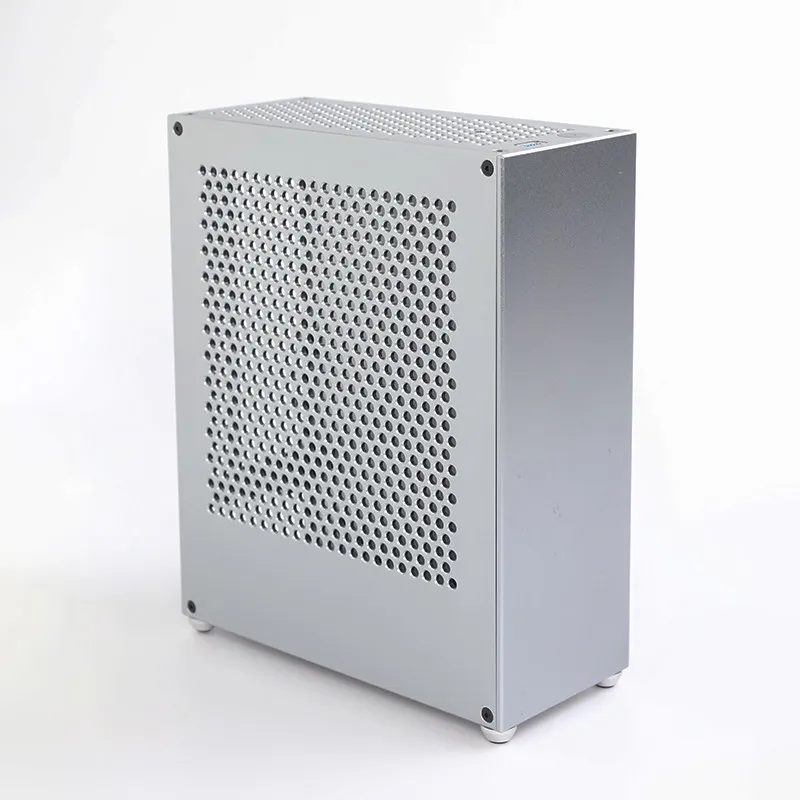 Nuclear Display Mini Chassis, Compact APU Aluminum Alloy 1U Small Power Supply, Portable Handle