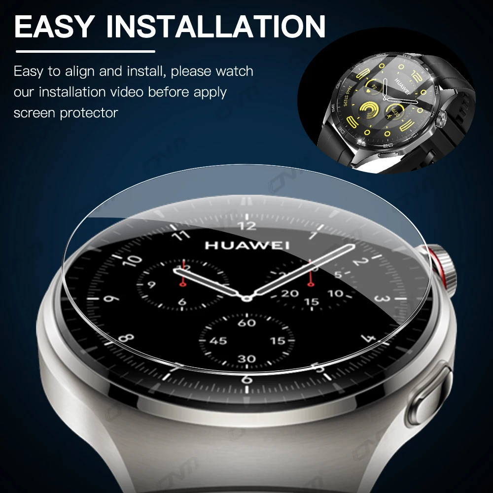 Protetor de tela 2.5d para huawei watch gt4 46mm acessórios anti-arranhões vidro temperado huawei watch gt 4 41mm película de proteção