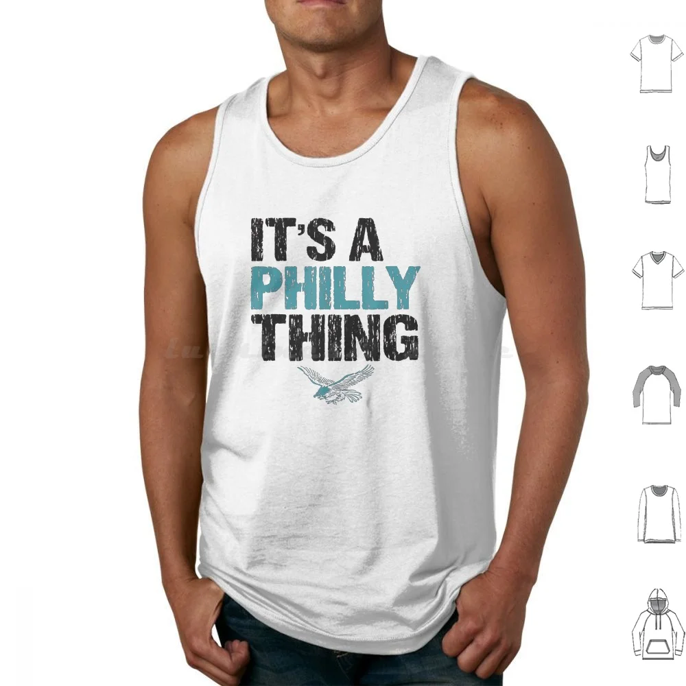 

It's A Philly Thing-It's A Philadelphia Thing Fan Lover Tank Tops Print Cotton Jalen Hurts Devonta Smith A J Brown Philly