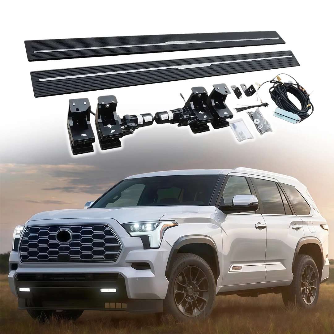 

Электрические выдвижные подножки (ступеньки) для Toyota Sequoia XK80 2023-2026, выдвижные подножки Powerstep для пикапов