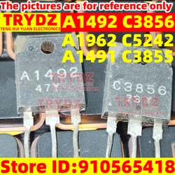 10-3 pairs Original A1492 C3856 A1491 C3855 A1962 C5242 2SA1492 2SC3856 2SA1962 2SC5242 2SA1491 2SC3855 TO-3P