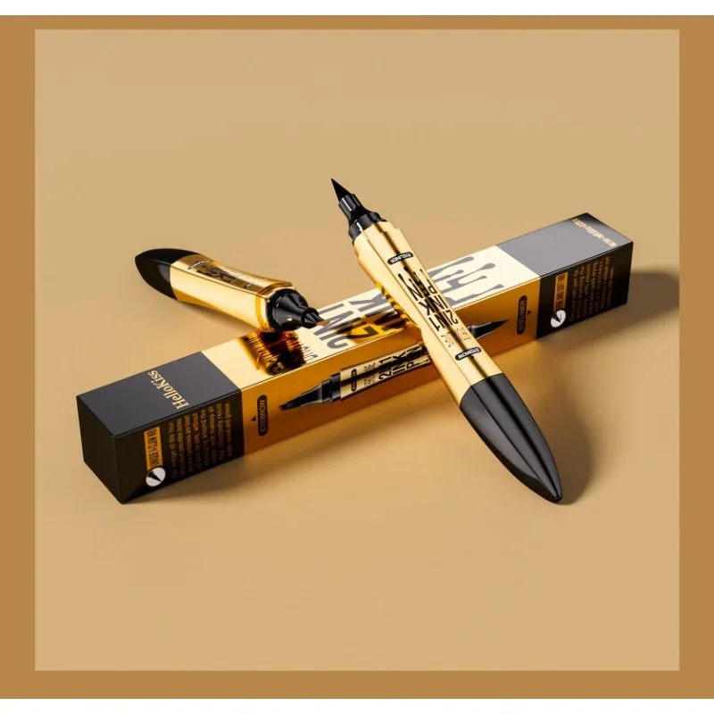 Dual-Ended 4-Claw Eyebrow Pen + Eyeliner 2-in-1 - Waterproof Smudge-Proof Wild Eyebrow 4-Prong Pencil Easy To Use Makeup 1PCS