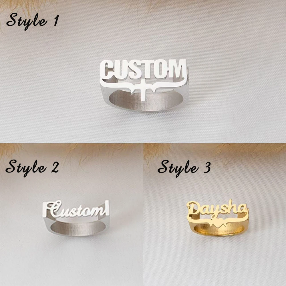 Customized Name Rings, Persona - Initial Ring Custom recension och pris