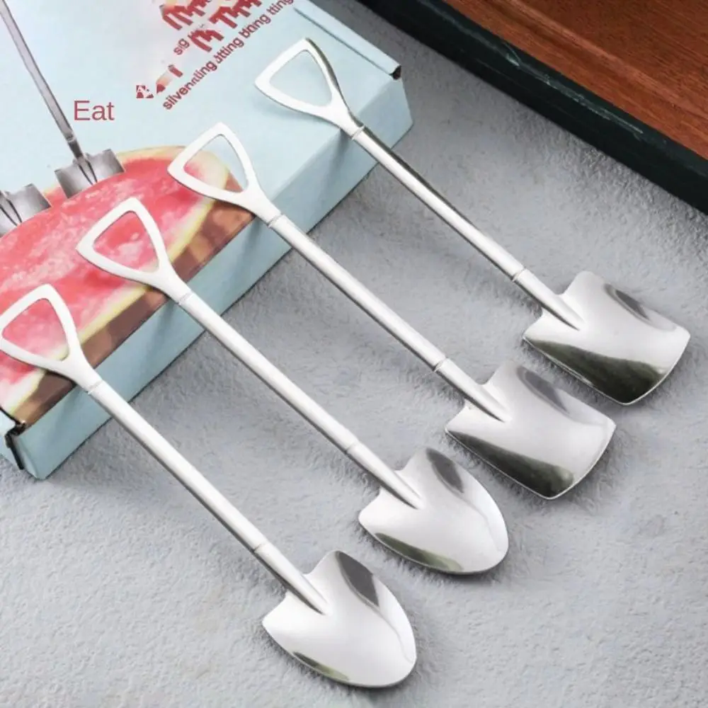 Shovel Shape Shovel Watermelon Spoon Easy To Clean Triangle Hook Design Shovel Dessert Spoon Compact and Practical Texture