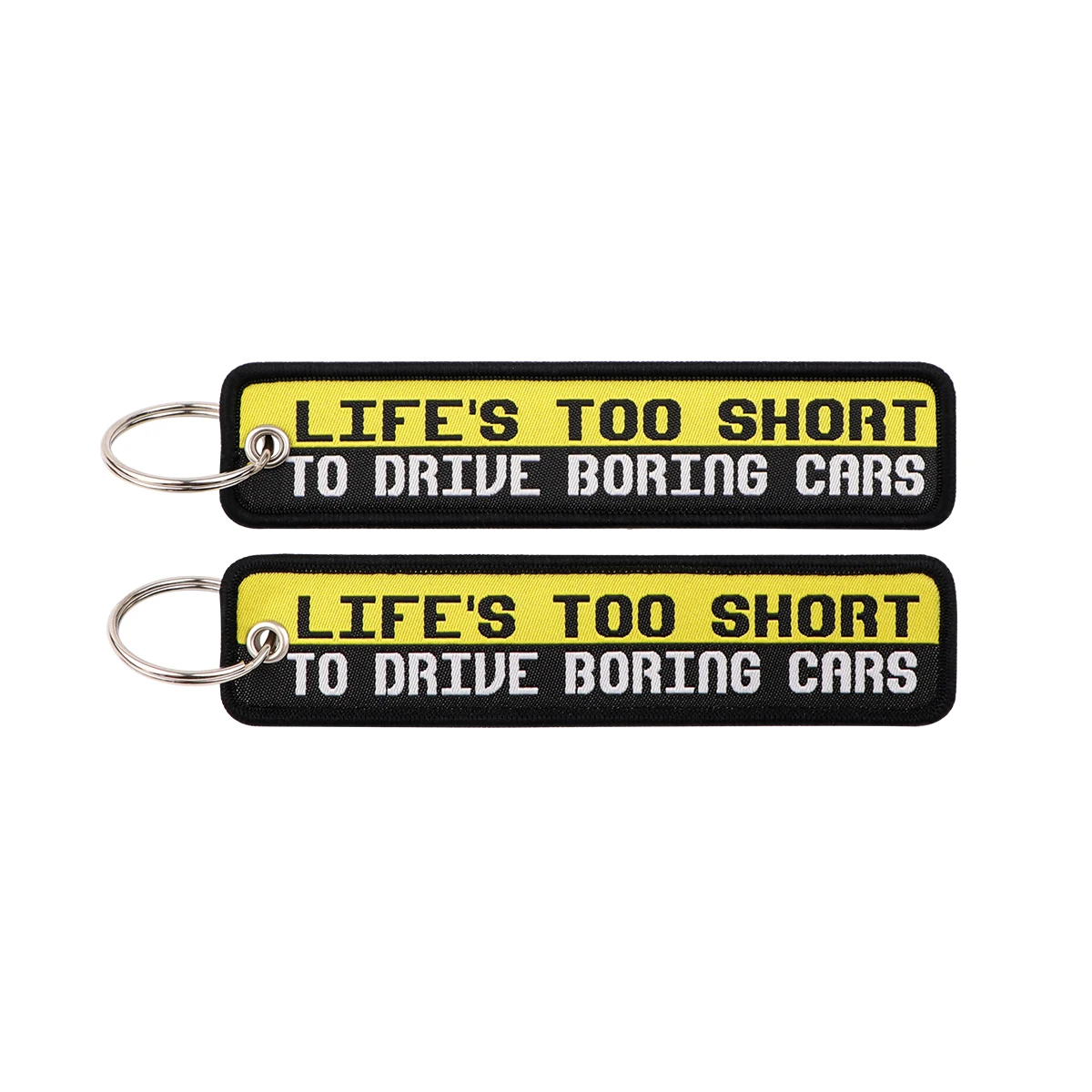 Taxi Quotations Key Tag Key Ring Motorcycles Cars Bag Backpack Chaveiro Yellow Embroidery Key Fobs Fashion Keychain Gifts