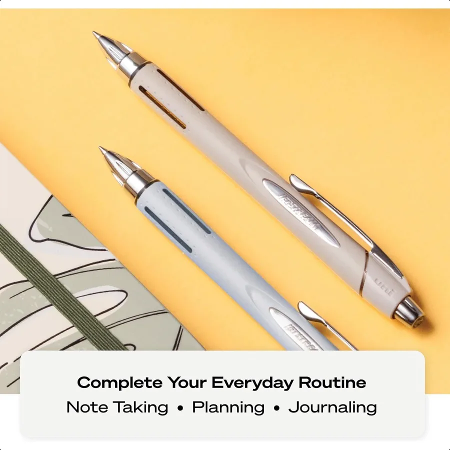 أقلام Jetstream RT NY Times Wirecutter أفضل قلم لحزمة أكثر من العقد مكونة من 4 أقلام ذات نقاط رفيعة سوداء مقاس 0.7 مم للعودة إلى المدرسة