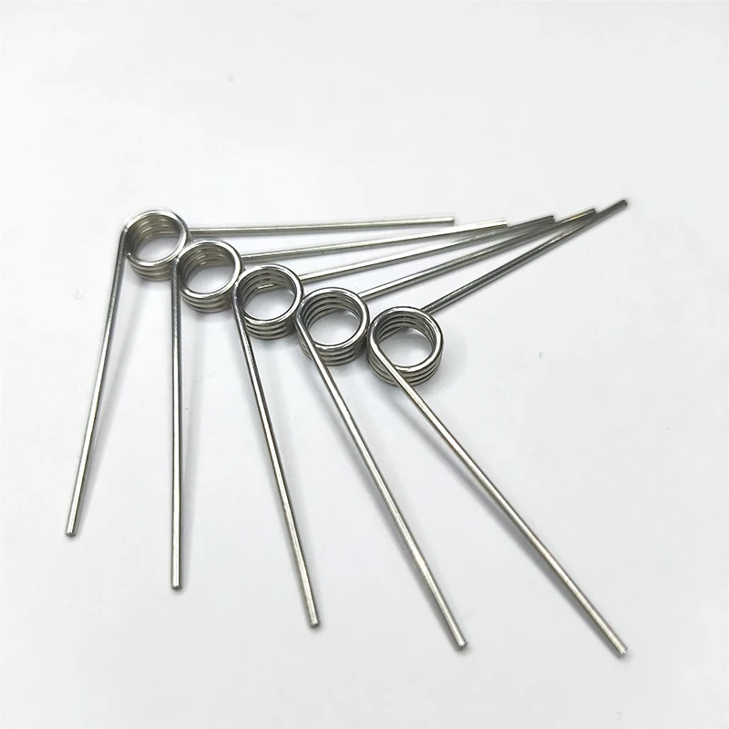 304SUS Wire diameter 0.5mm Right Torsion Spring Return And Reset V-shaped Spring laps1/2/3/4/5 lap 5PCS