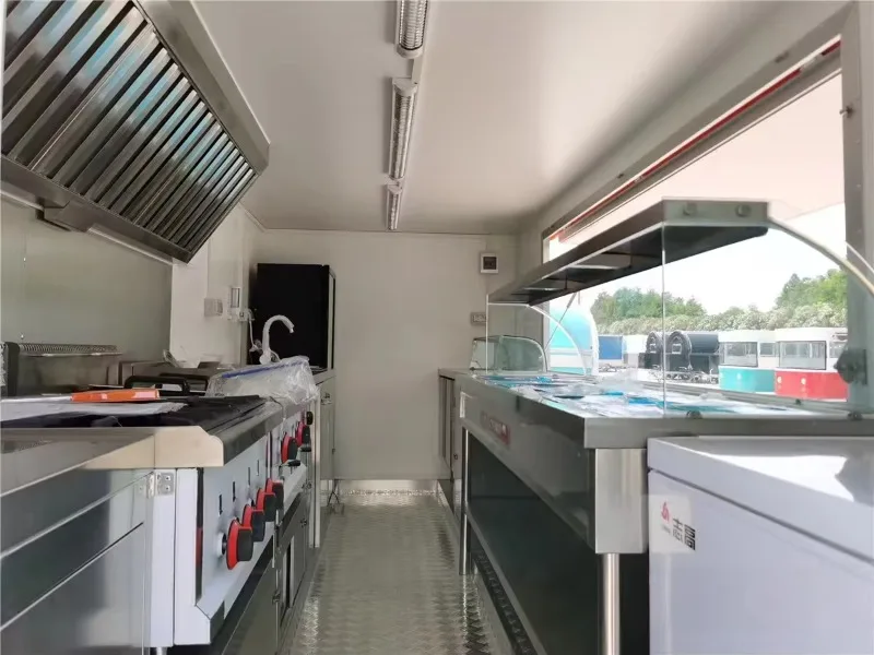 يمكن استخدام فلات لوحة الأنشطة المتنقلة ذات الجناح المزدوج بطول 20 قدمًا كمنزل أو شاحنة طعام #6