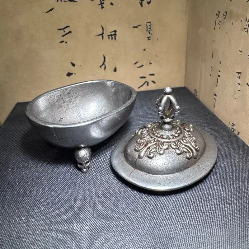 Nepal Tibetan Buddhism Tibetan Style Three Legged Incense Burner Toba Cup Home Desktop Decoration Ornament