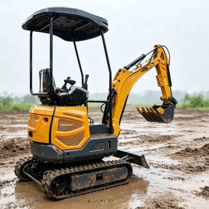 New Arrival Mini Excavator Cusyomized Complete Optional Accessories Hydraulic Crawler Machine For Home Garden Farm Digging Tasks