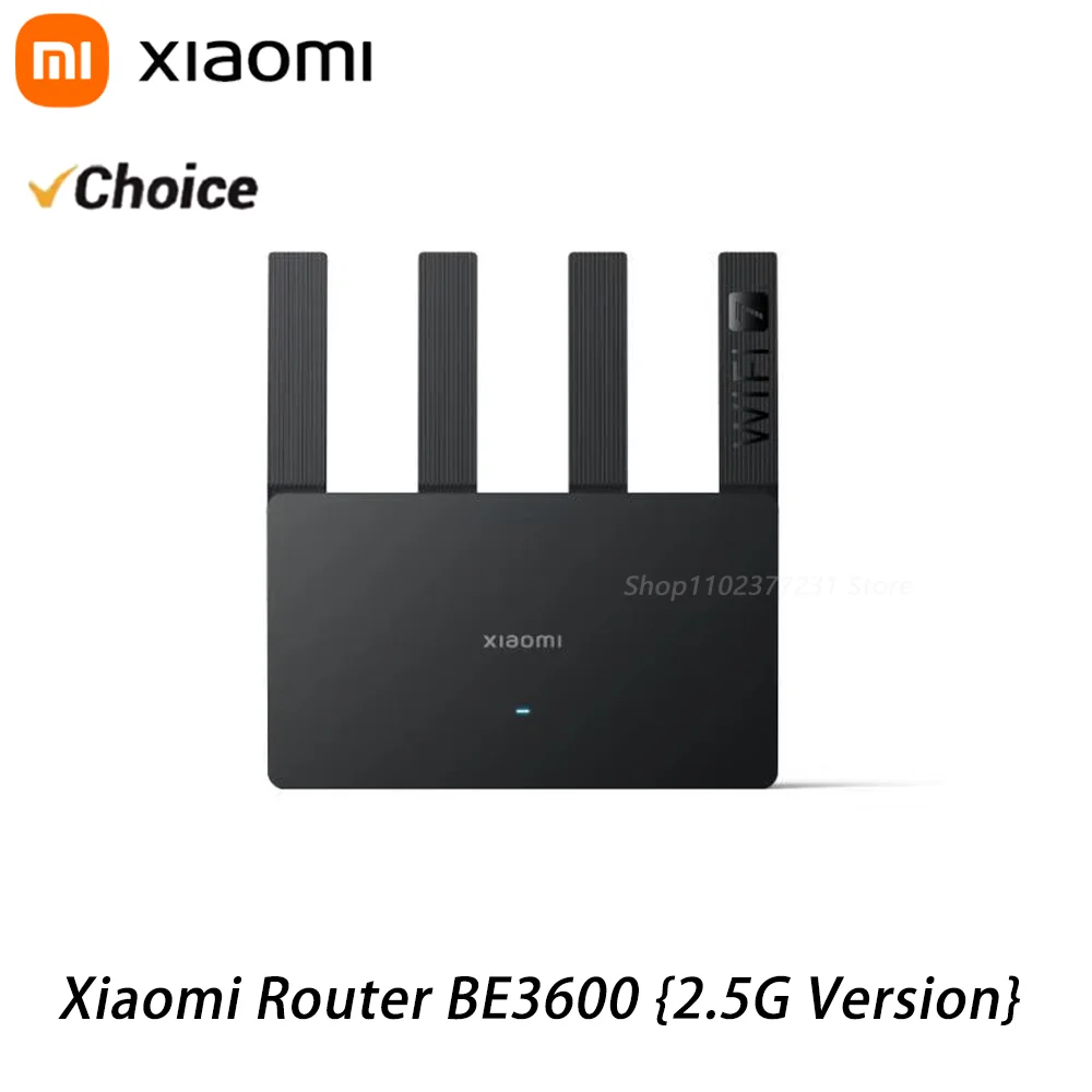 

НОВЫЙ Роутер Xiaomi BE3600 WiFi 7 3570 Мбит/с, двухдиапазонный, с функцией агрегации, двумя портами WAN/LAN, ускорением для игр, Mesh-сетью, репитером и расширителем сети