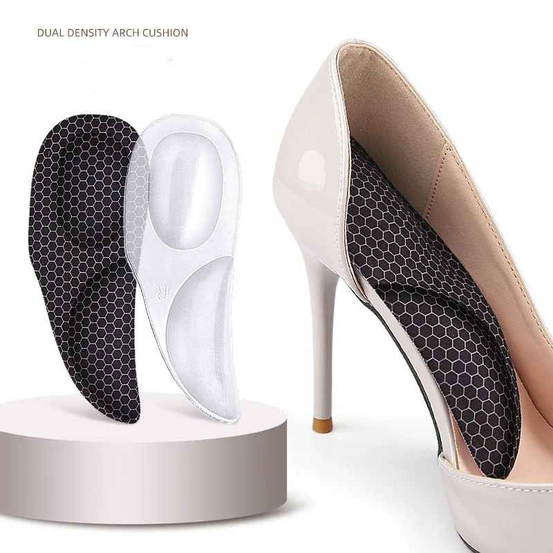 

Two-in-one Arch Heel Pad Flat Foot Arch Support Orthopedic Insole GEL Soft self-adhesive anti-slip And shock-absorbing Insoles