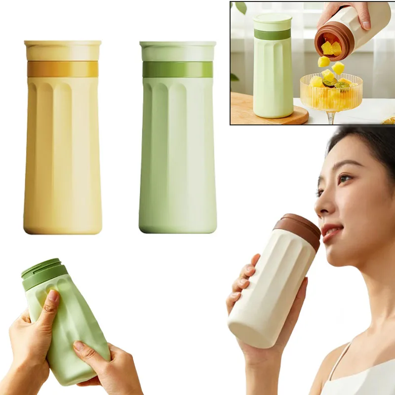 Squeeze Ice Tray 2 in 1 Silicone Ice Cup Drink Maker Portable Cooling Cup 1-10PCS for Soda Beer Juice Outdoor Gym Home - view 2