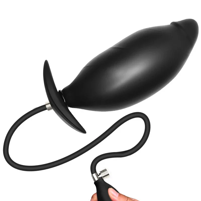 Go Out Silicone Inflated Super Big Anal Plug Dildo Pump Butt Plug Anal Dilator Prostate Massage Anus Extender Dilatador Sex Toys view 4