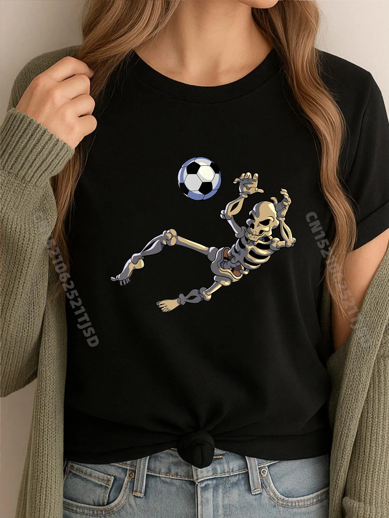 

Футбольный скелет, женские футбольные вратарские футболки на Хэллоуин, XS, графические футболки, летняя мужская одежда, 2021, европейский размер, корейский