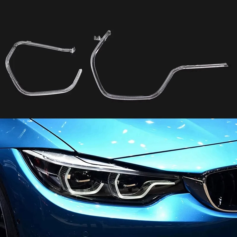 For BMW 4 Series F32 17-2020 Car DRL Guide Plate Light Guide Tube Headlight Daytime Running Light Guide Angel Eye