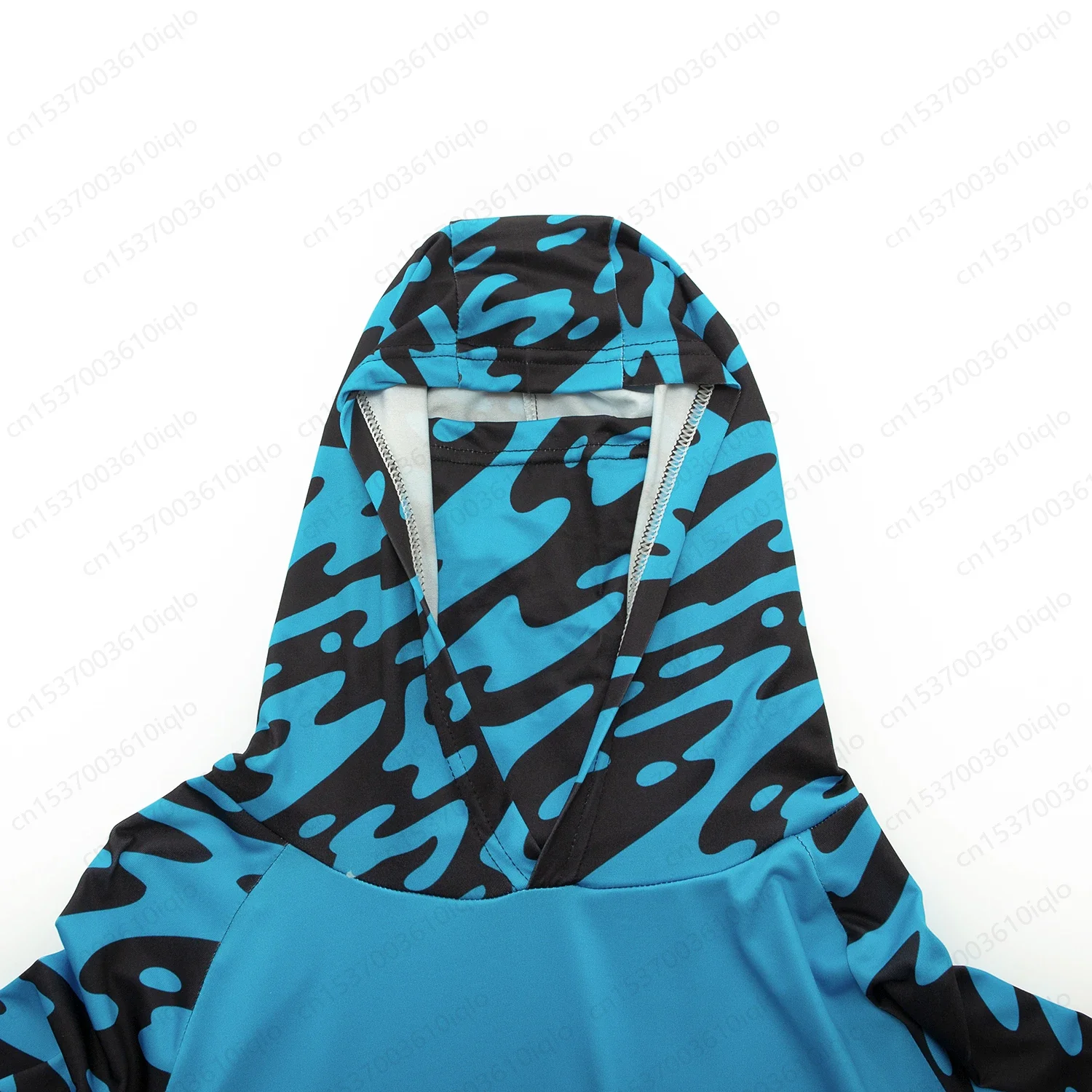 HUK UPF 50+ Langarm-Kapuzenhemd mit Gesichtsschutz, schnelltrocknende Sweatshirts, atmungsaktiver UV-Schutz, Angeltrikots für Herren – Detail 9