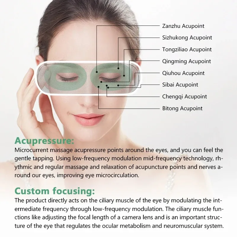 نظارات الواقع الافتراضي القابلة لإعادة الشحن للاستخدام المنزلي جهاز العلاج الطبيعي لتخفيف إجهاد العين يعالج قصر النظر والتعب #5