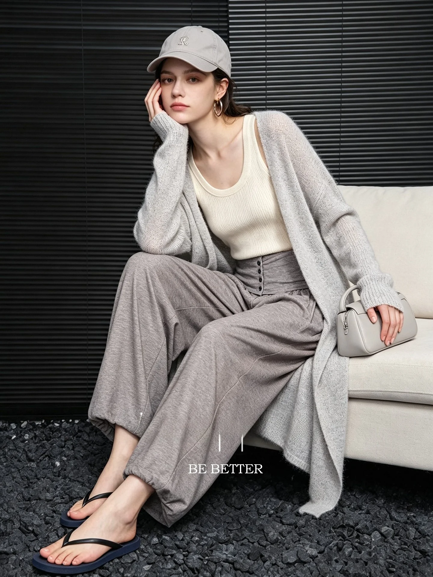 Huaappuw Women's Wide Leg Casual Pants Autumn New Style Balloon Lantern Loose Fit Comfortable High Waist French Style