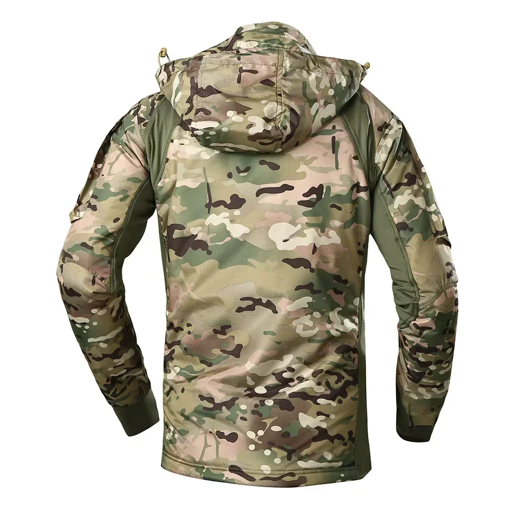 Chaqueta táctica bomber camuflaje con capucha – Hombre ligera resistente - imagen 2