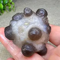Natural Stone Grade A Agate Crystal Cave Agate Quartz Beautiful Magic Mineral Specimens with Various Shapes, Panda Agate Gobi