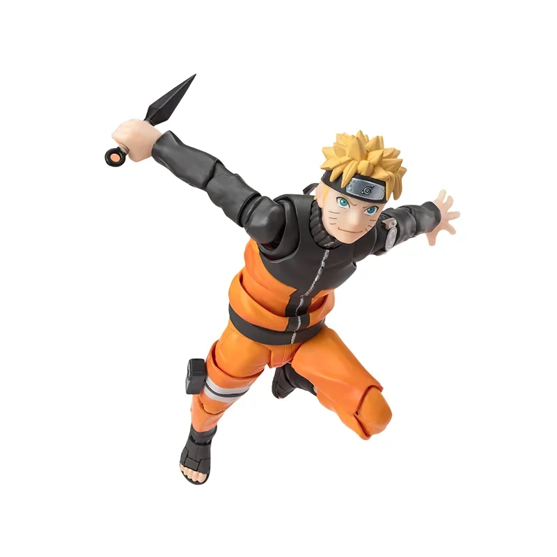 Entrega directa al contado Bandai Original Anime NARUTO modelo SHF NARUTOP 99 UZUMAKI figura de acción juguetes coleccionables para niños regalo