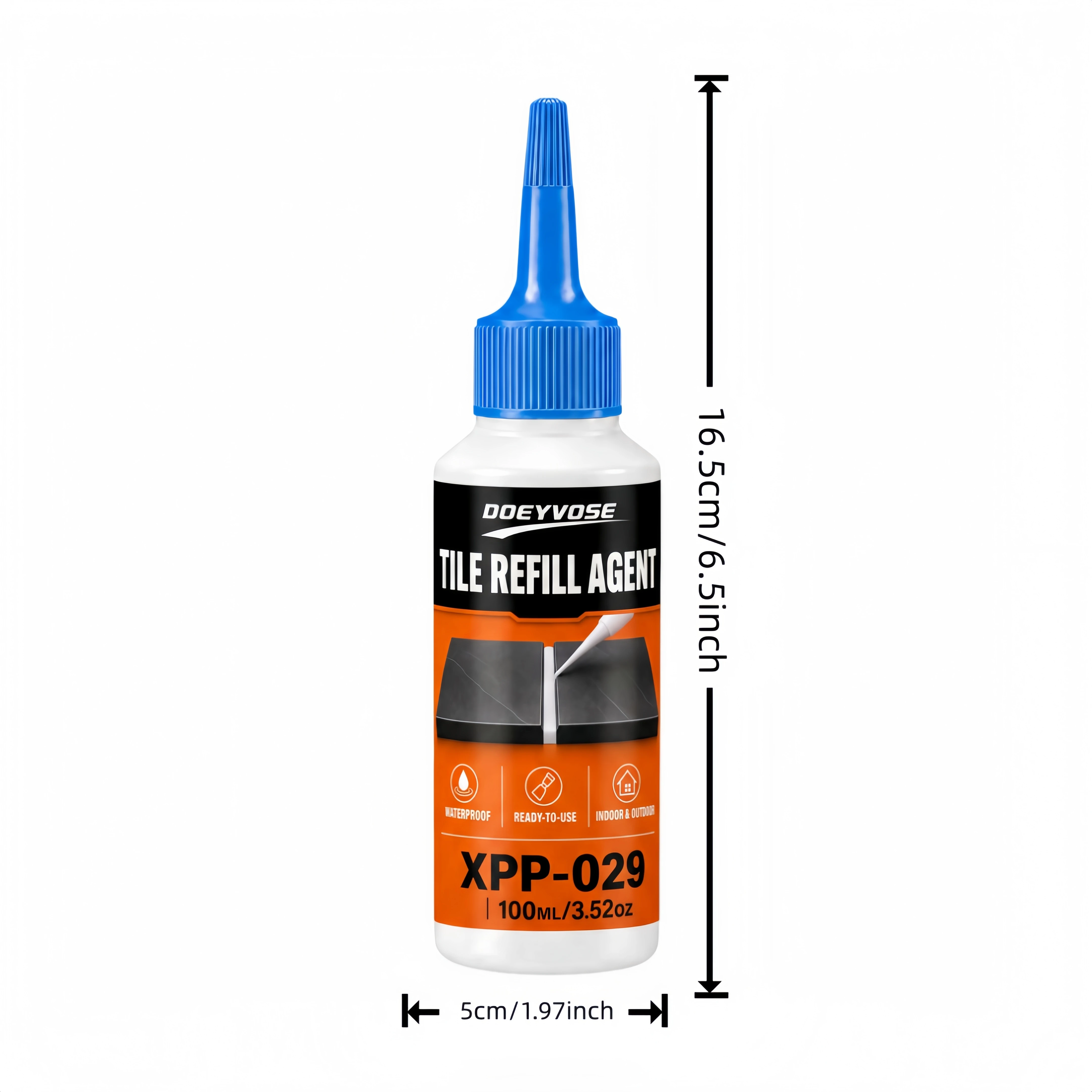 150ml DIY Tile Seam Beauty Grout Waterproof Stain Resistant Tile Filler for Indoor Tile Gap Refill