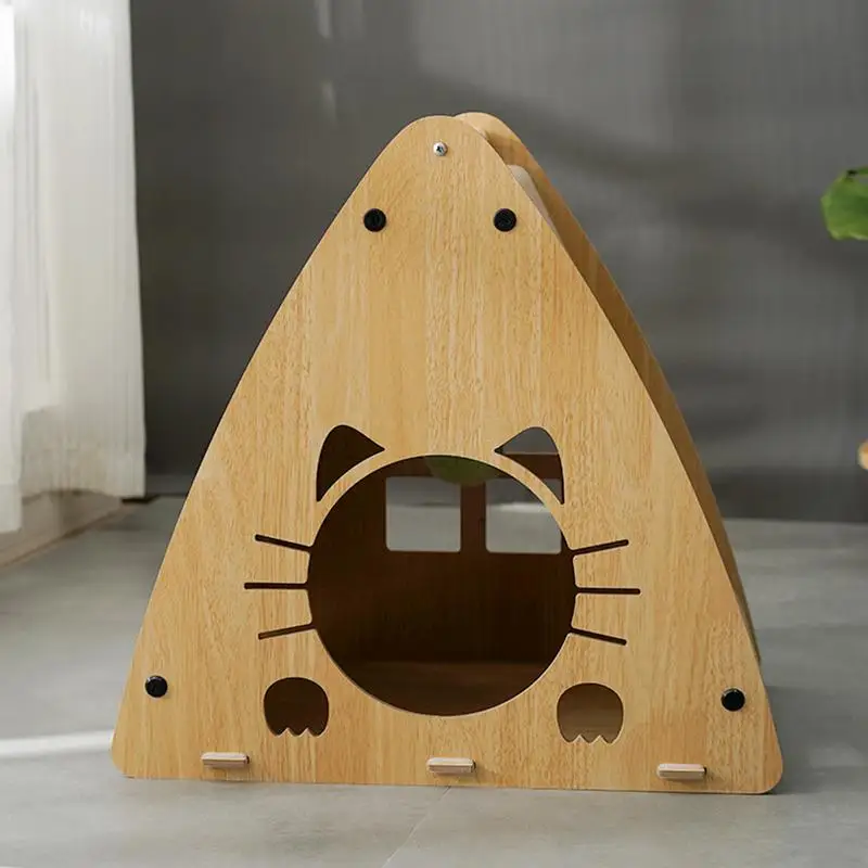 

Cat Scratching House Multipurpose Cardboard Cat Houses For Indoor Cats With Plush Ball Toy Durable Cat Scratch House