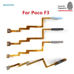 1PCS For Xiaomi Poco F3 Fingerprint Sensor Home Return Key Menu Button Flex Cable Black White Blue