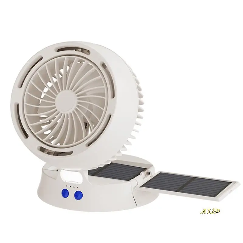 

USB Charging Portable Solar Fan Outdoor & Camping Use Energy-Efficient Personal Cooling Device