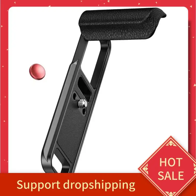 B44C L-Shaped Mount Plate With Silicone Handle For FUJIFILM X-E5 Camera- For X-E5 Compatible Shutter Release Button Included