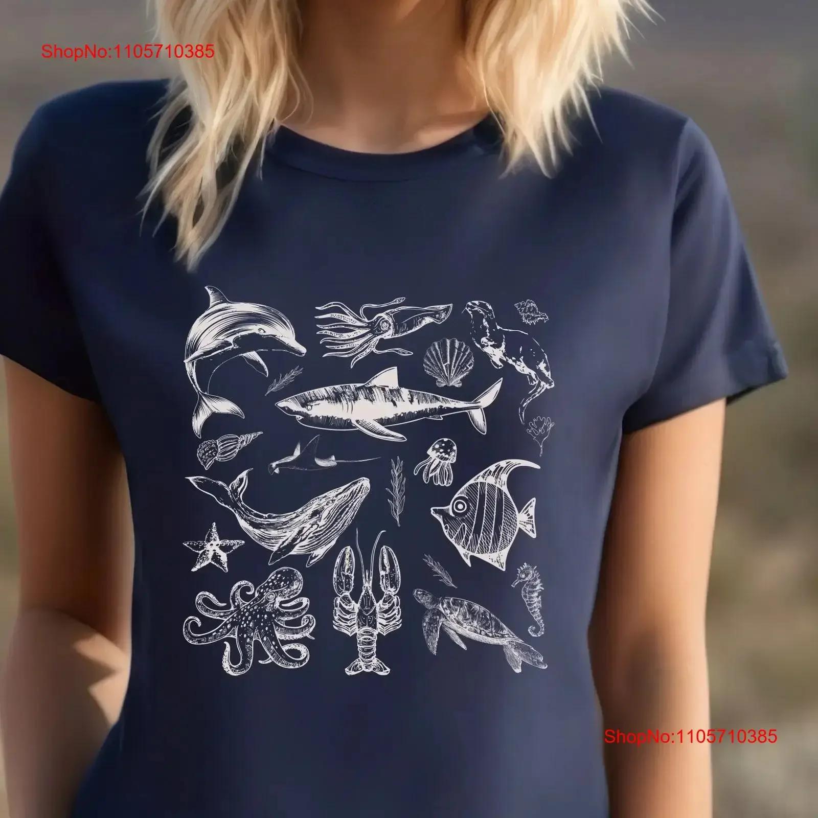 Vintage 90s Tattoo Sea Animal T Shirt Retro Ocean Nature Sealife Whale Orca Turtle Dolphin Lover Humpback vintage Washed