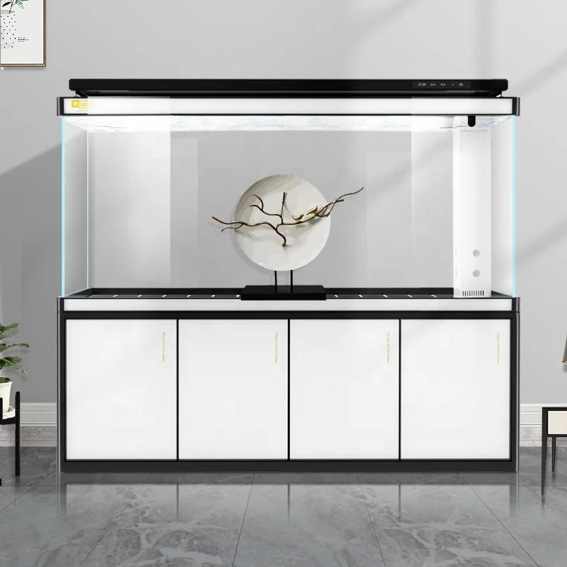 YEE Custom Home Office Decorate Ultra Clear Aquarium Acuario Fish Tank Bowl Arowana Goldfish Large Glass Aquarium Fish Tank